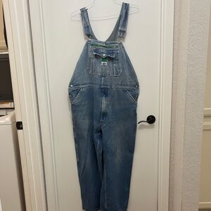 VINTAGE Liberty Men's Relaxed Blue Denim Overalls